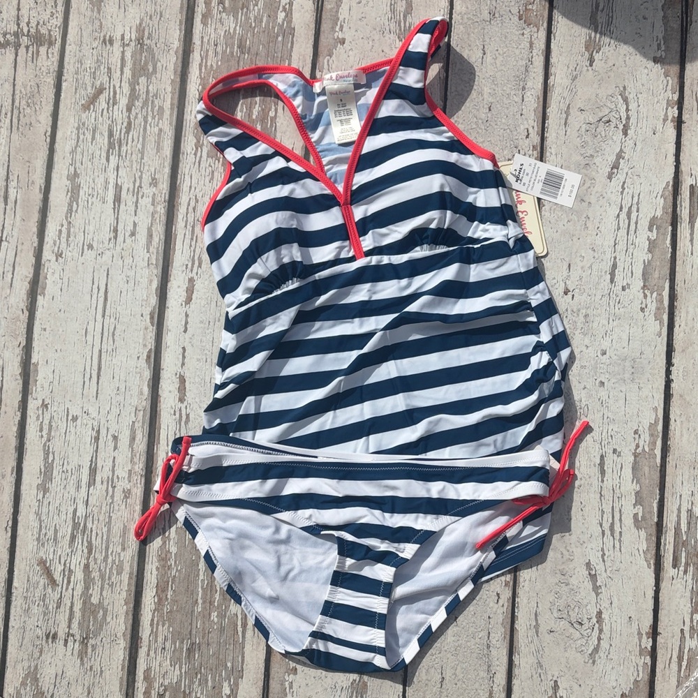 Pink Envelope Maternity Swim Suit (2 PC) - Top Sz S, Bottom Sz M